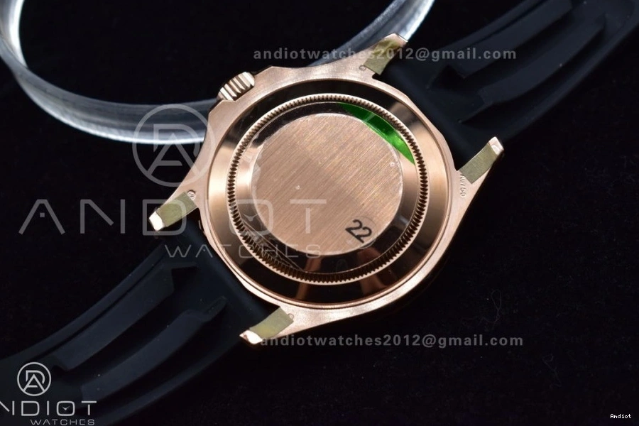 Best Bezel Strap Edition Yacht-Master 116655 VS3135 Rubber VSF on Ceramic 1:1 Oysterflex Black 0302